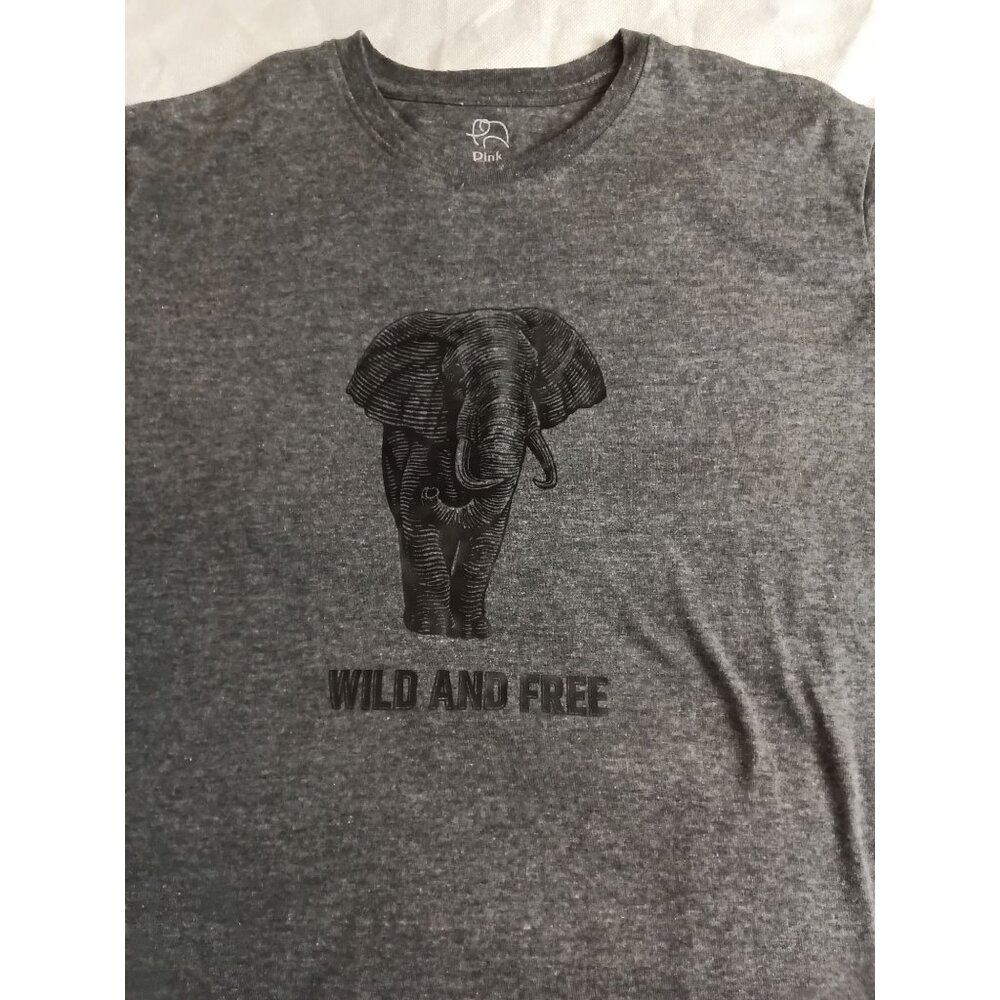 Pink Elephant T-Shirt 2XL Wild and Free